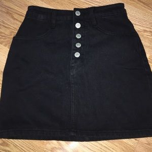 john galt/ brandy melville black denim skirt